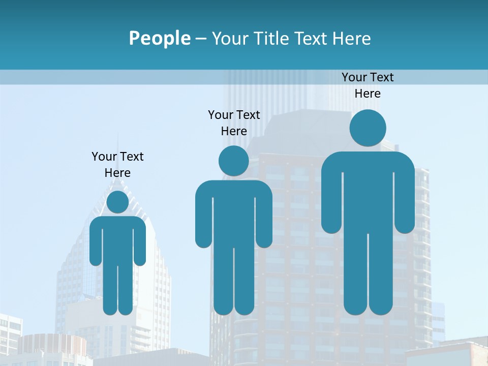 Skyscrapers In Downtown Chicago PowerPoint Template