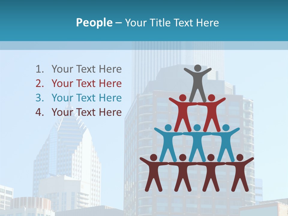 Skyscrapers In Downtown Chicago PowerPoint Template