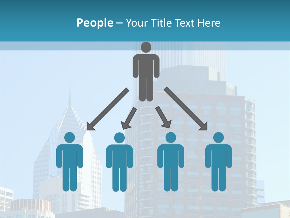 Skyscrapers In Downtown Chicago PowerPoint Template