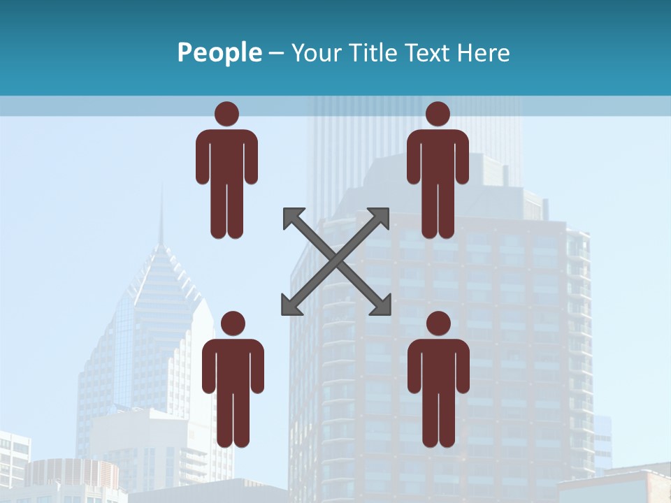 Skyscrapers In Downtown Chicago PowerPoint Template