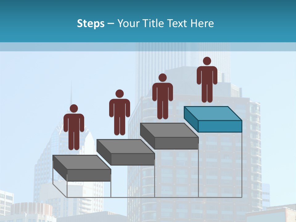 Skyscrapers In Downtown Chicago PowerPoint Template