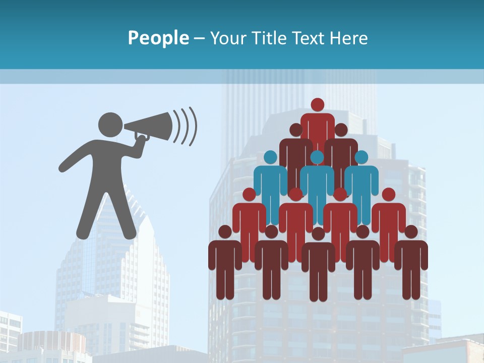 Skyscrapers In Downtown Chicago PowerPoint Template