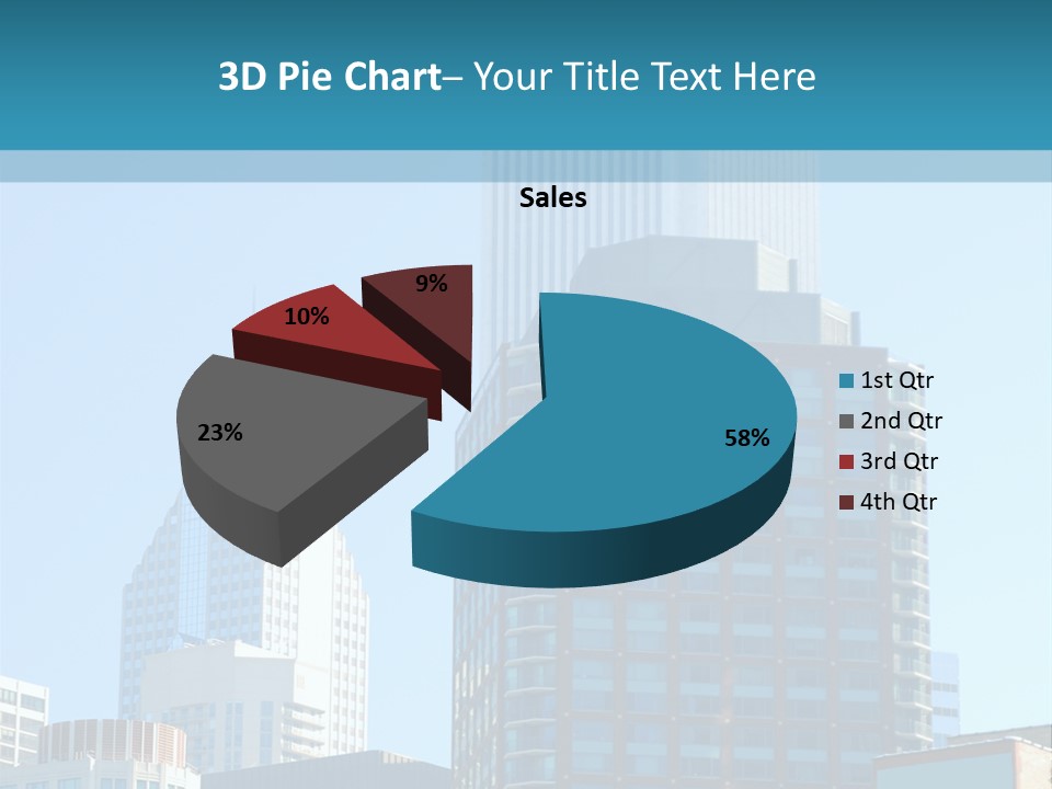 Skyscrapers In Downtown Chicago PowerPoint Template