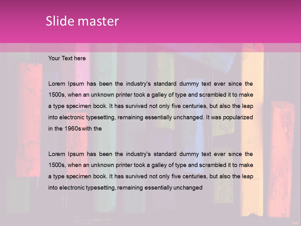 Oil Pastels PowerPoint Template