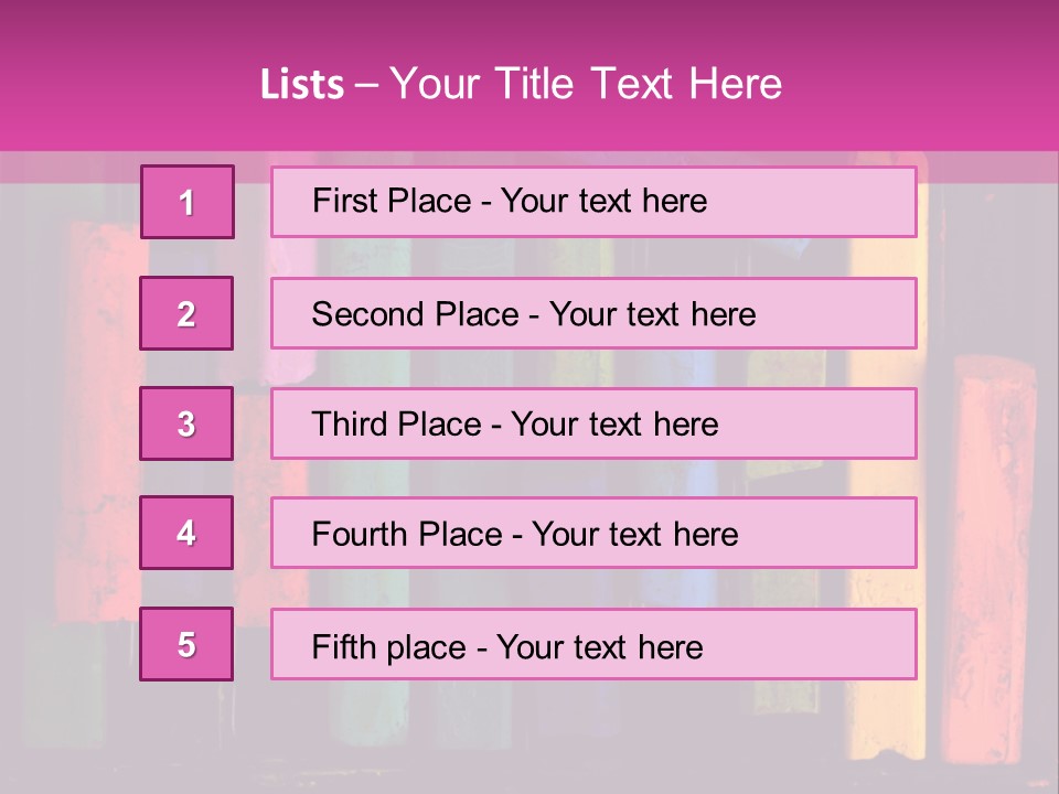 Oil Pastels PowerPoint Template