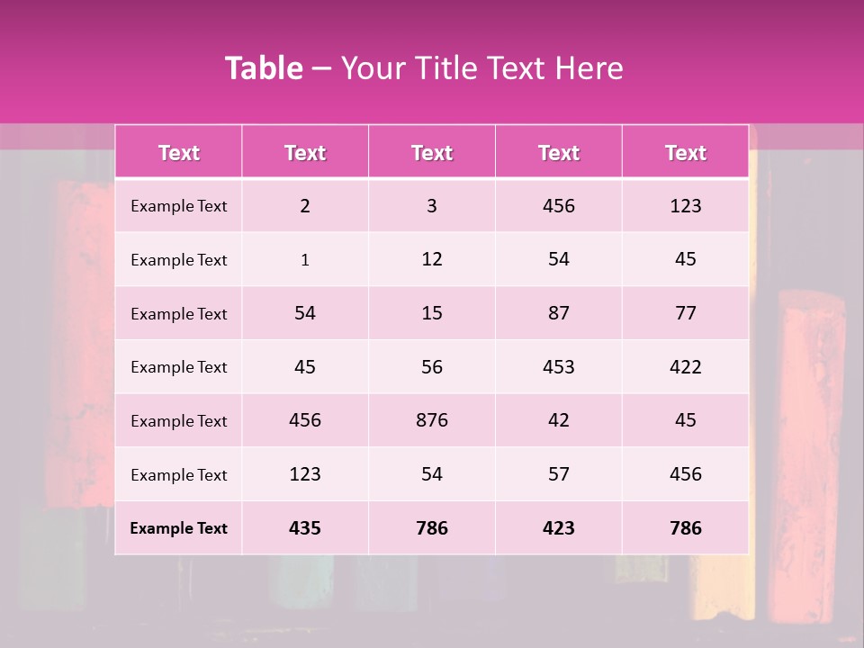 Oil Pastels PowerPoint Template