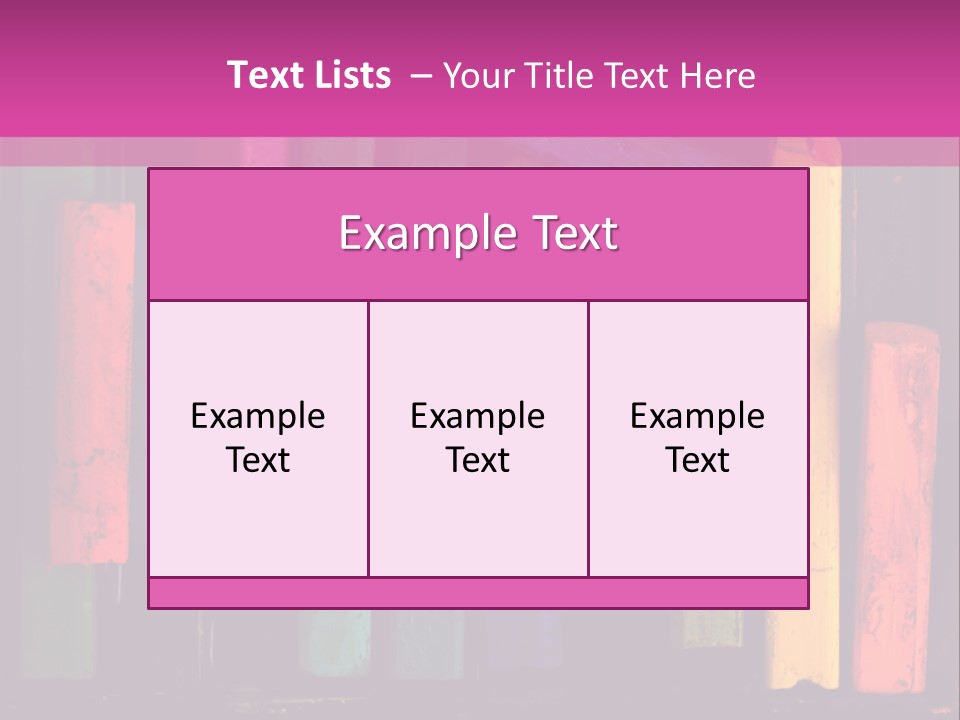 Oil Pastels PowerPoint Template