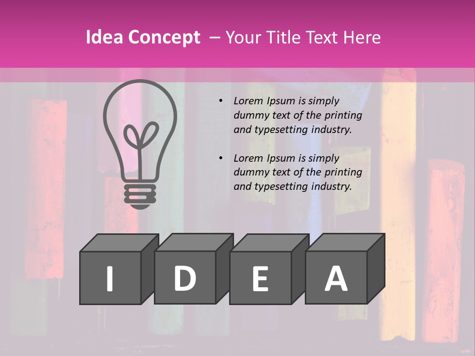 Oil Pastels PowerPoint Template