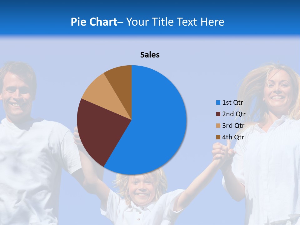 A Family Is Holding Their Hands Up In The Air PowerPoint Template