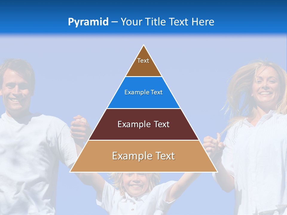 A Family Is Holding Their Hands Up In The Air PowerPoint Template