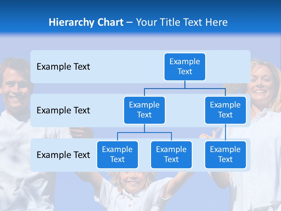 A Family Is Holding Their Hands Up In The Air PowerPoint Template