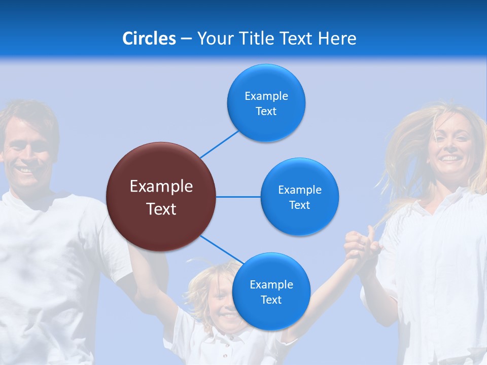 A Family Is Holding Their Hands Up In The Air PowerPoint Template