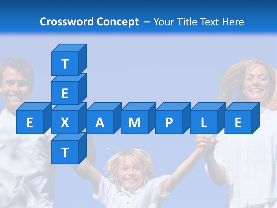 A Family Is Holding Their Hands Up In The Air PowerPoint Template