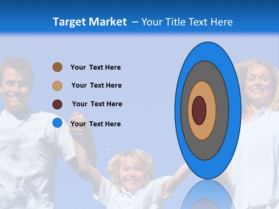 A Family Is Holding Their Hands Up In The Air PowerPoint Template