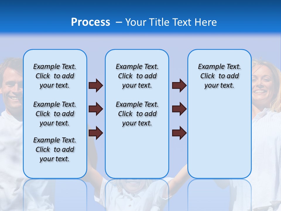 A Family Is Holding Their Hands Up In The Air PowerPoint Template