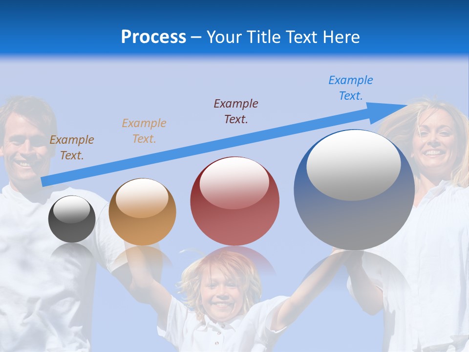 A Family Is Holding Their Hands Up In The Air PowerPoint Template