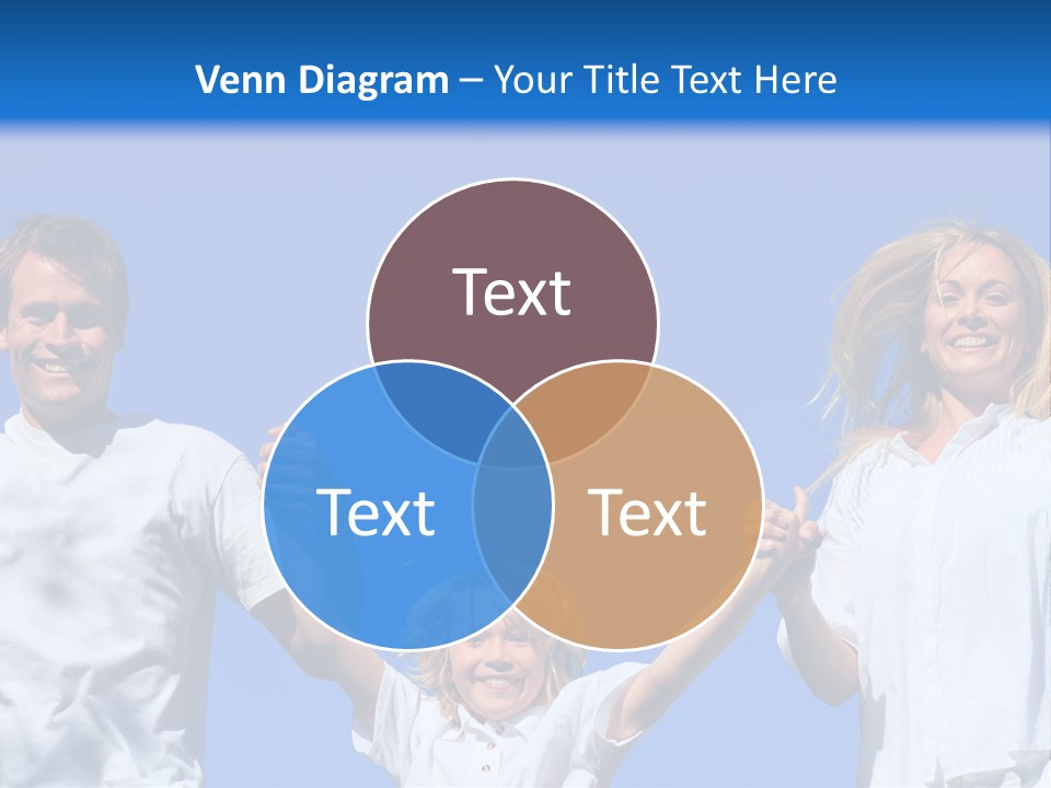 A Family Is Holding Their Hands Up In The Air PowerPoint Template