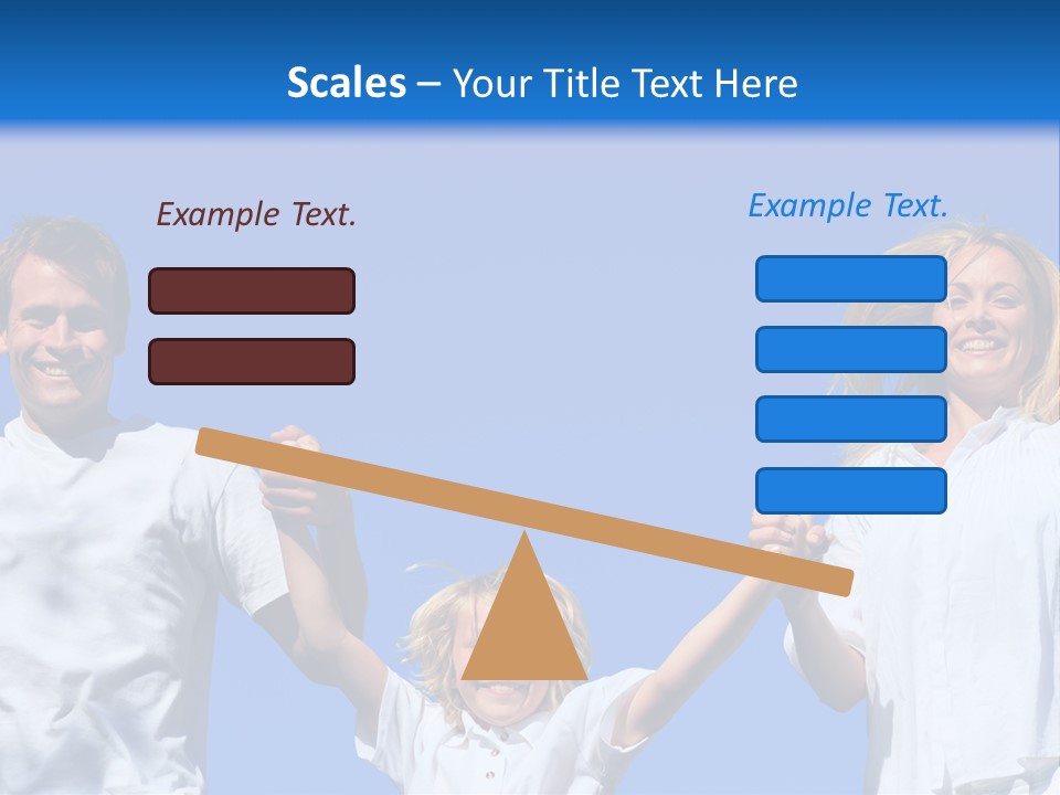 A Family Is Holding Their Hands Up In The Air PowerPoint Template