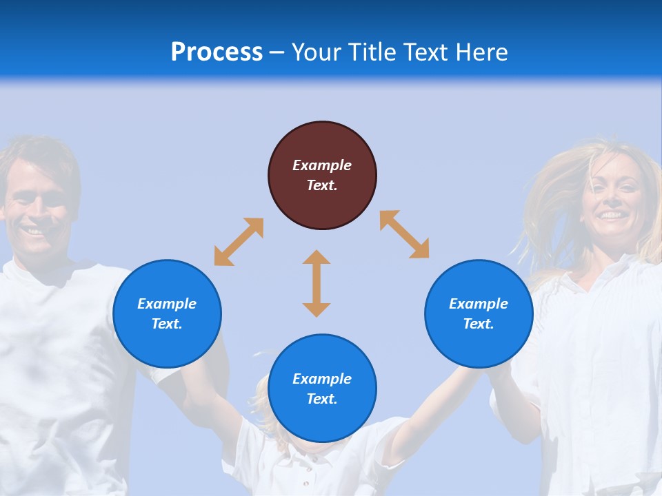 A Family Is Holding Their Hands Up In The Air PowerPoint Template