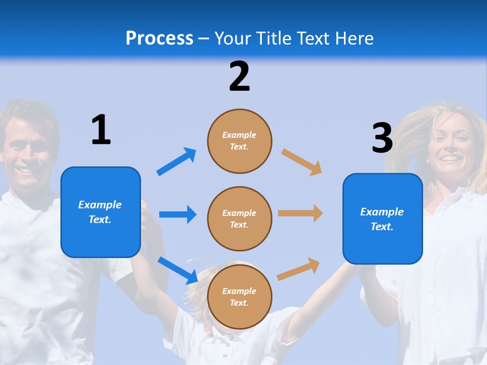 A Family Is Holding Their Hands Up In The Air PowerPoint Template