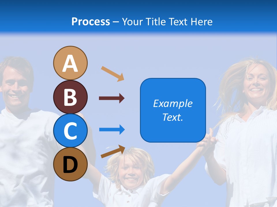 A Family Is Holding Their Hands Up In The Air PowerPoint Template