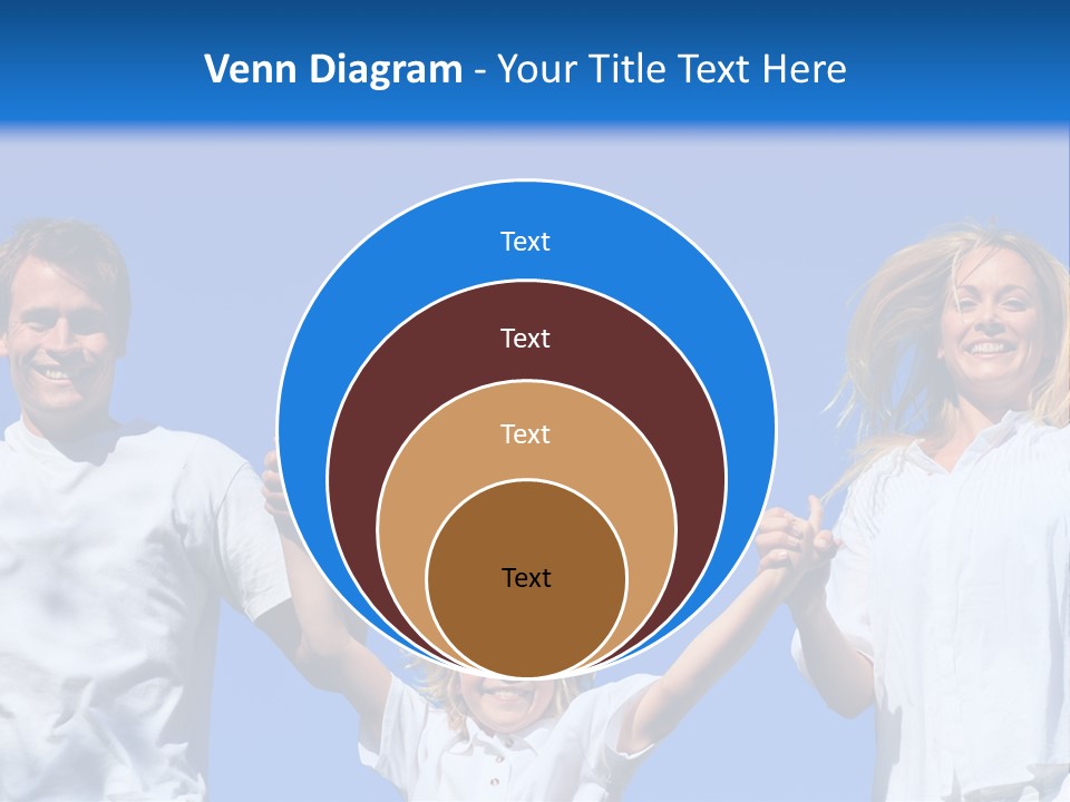 A Family Is Holding Their Hands Up In The Air PowerPoint Template