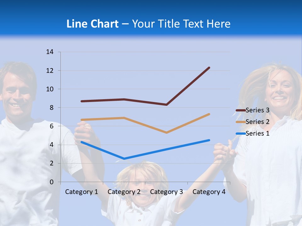 A Family Is Holding Their Hands Up In The Air PowerPoint Template