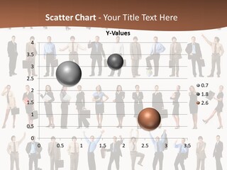 A Large Group Of People Standing In A Row PowerPoint Template