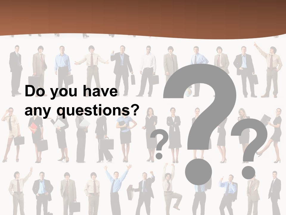 A Large Group Of People Standing In A Row PowerPoint Template