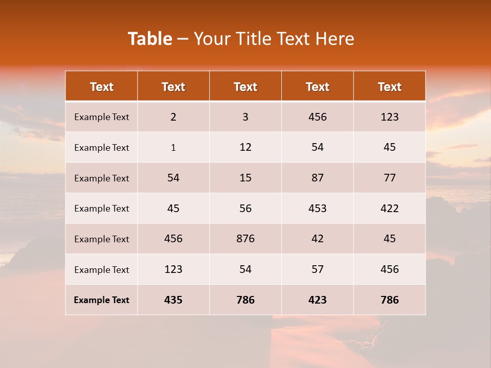 A Beautiful Sunset Over The Ocean With Rocks In The Foreground PowerPoint Template