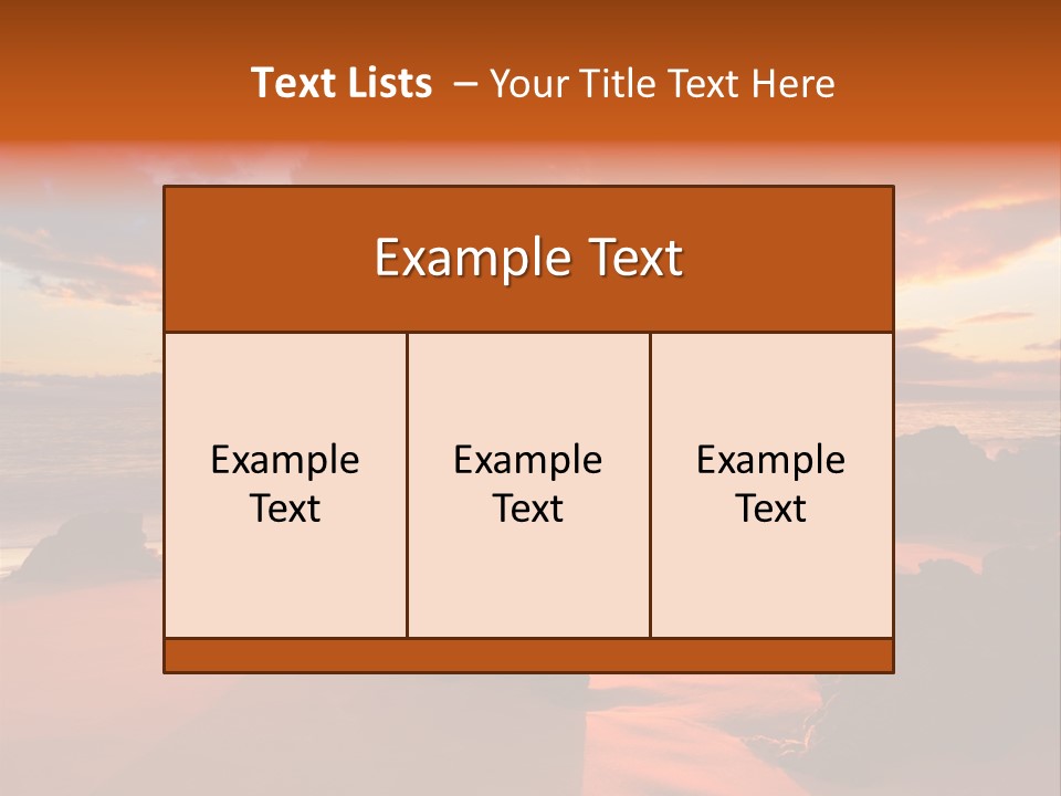 A Beautiful Sunset Over The Ocean With Rocks In The Foreground PowerPoint Template