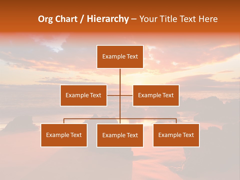 A Beautiful Sunset Over The Ocean With Rocks In The Foreground PowerPoint Template