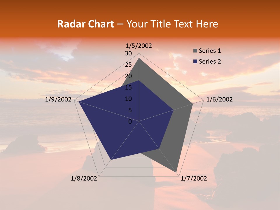 A Beautiful Sunset Over The Ocean With Rocks In The Foreground PowerPoint Template