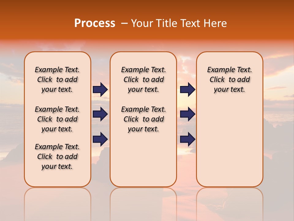 A Beautiful Sunset Over The Ocean With Rocks In The Foreground PowerPoint Template
