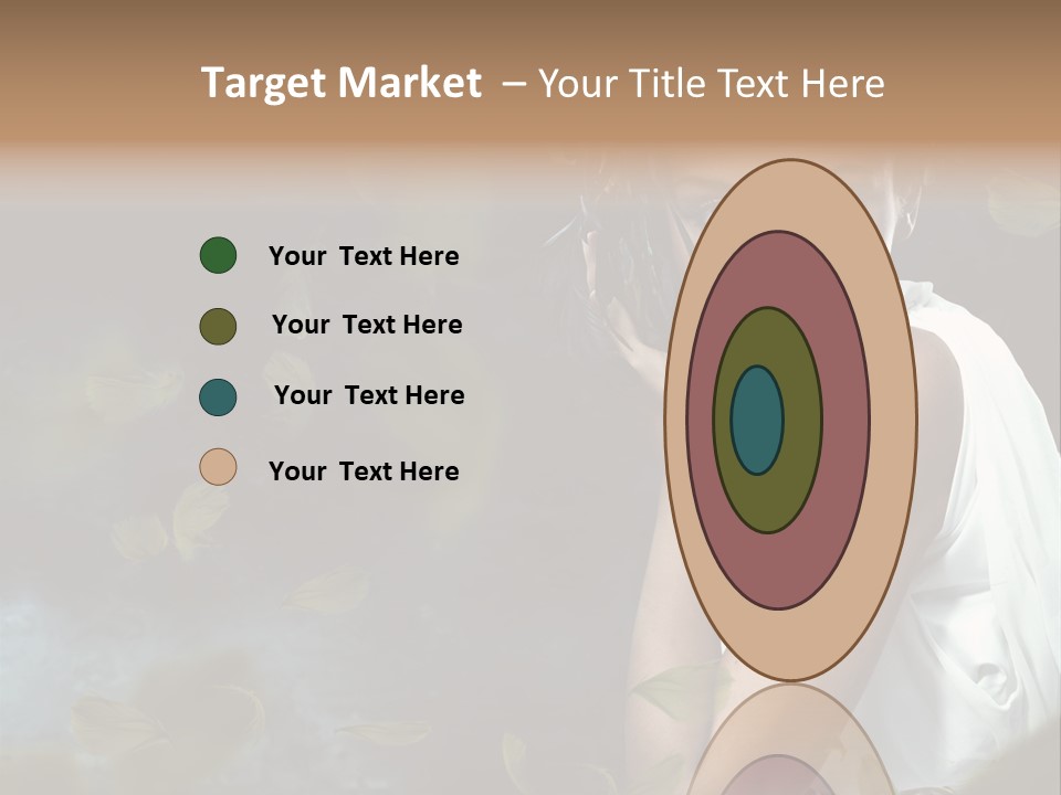 A Beautiful Woman With A Flower In Her Hair PowerPoint Template