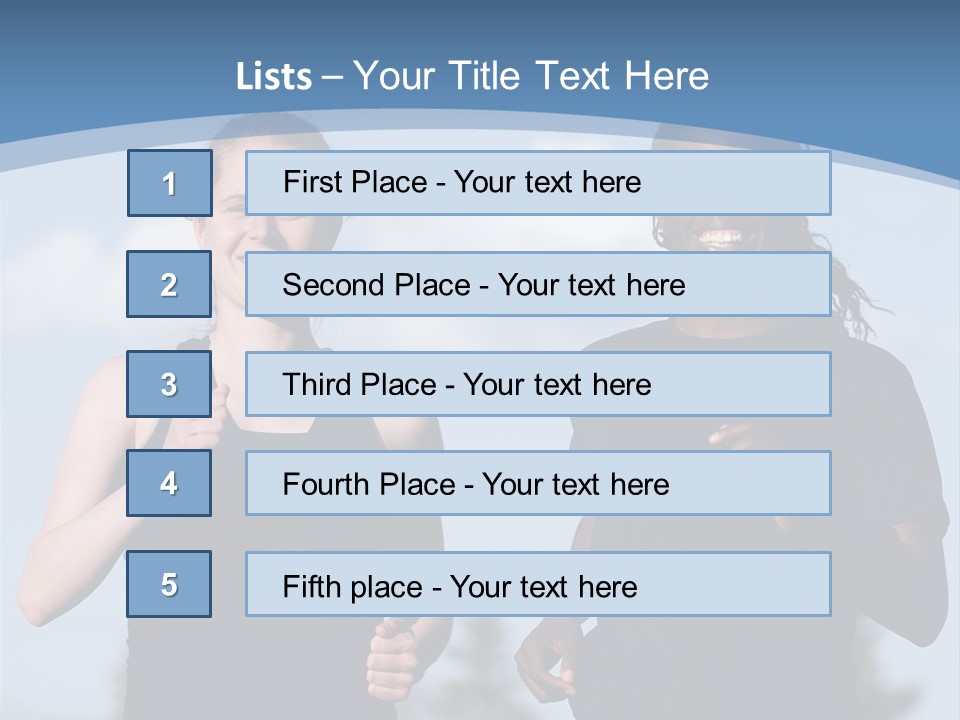Two Women Running In A Field Powerpoint Presentation PowerPoint Template