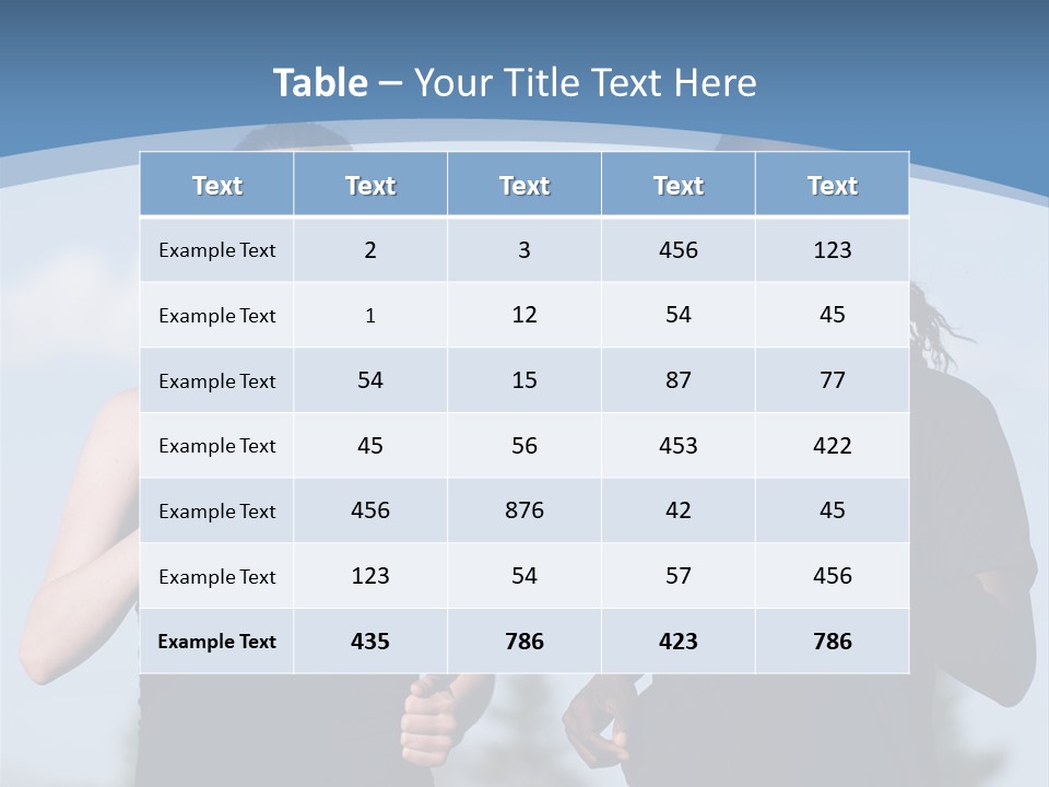 Two Women Running In A Field Powerpoint Presentation PowerPoint Template