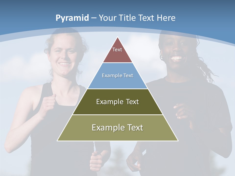 Two Women Running In A Field Powerpoint Presentation PowerPoint Template