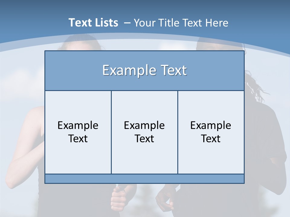 Two Women Running In A Field Powerpoint Presentation PowerPoint Template
