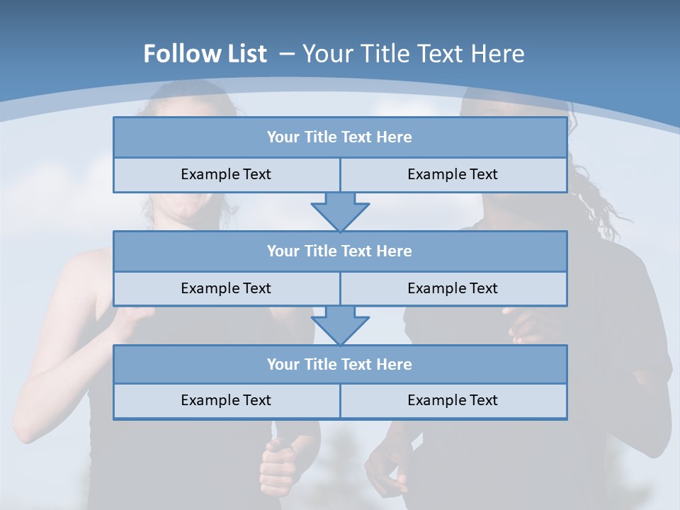 Two Women Running In A Field Powerpoint Presentation PowerPoint Template