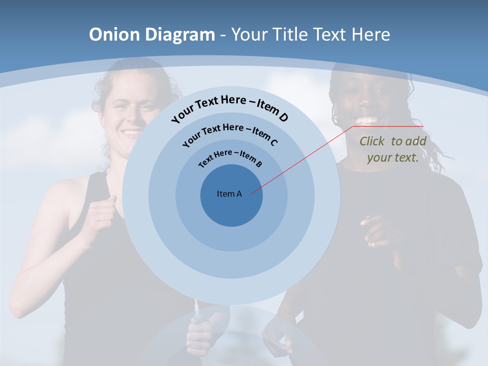 Two Women Running In A Field Powerpoint Presentation PowerPoint Template