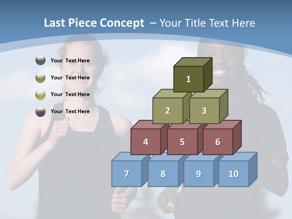 Two Women Running In A Field Powerpoint Presentation PowerPoint Template