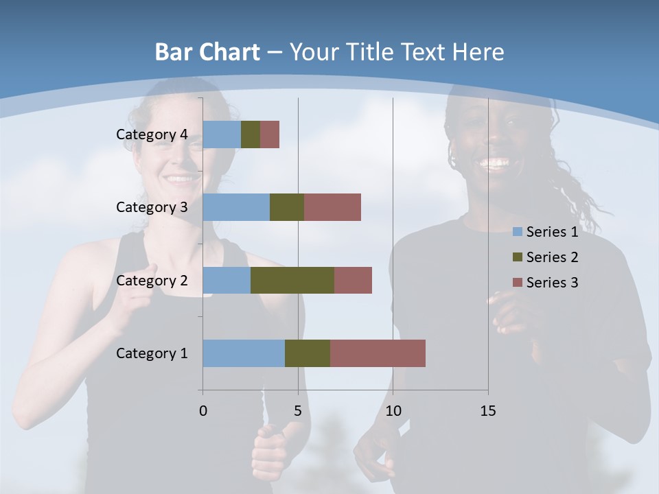 Two Women Running In A Field Powerpoint Presentation PowerPoint Template