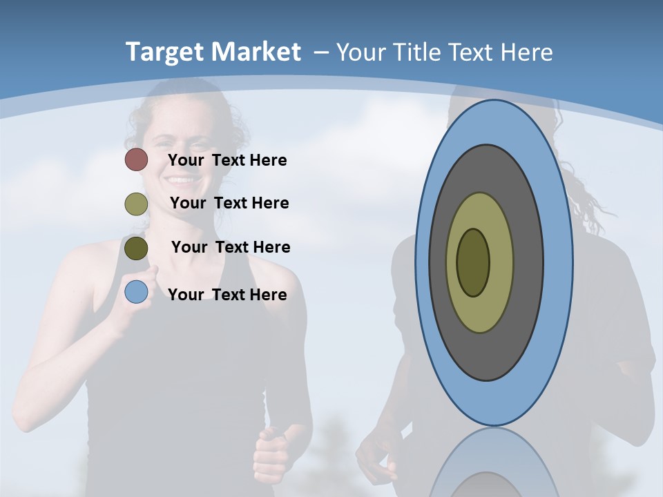 Two Women Running In A Field Powerpoint Presentation PowerPoint Template