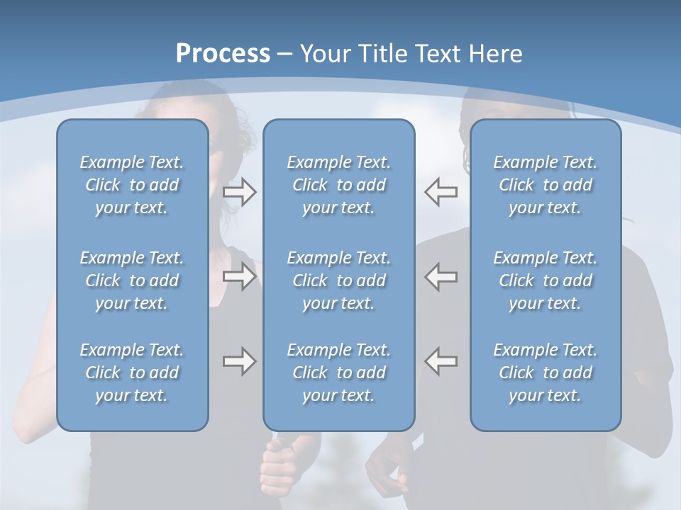 Two Women Running In A Field Powerpoint Presentation PowerPoint Template