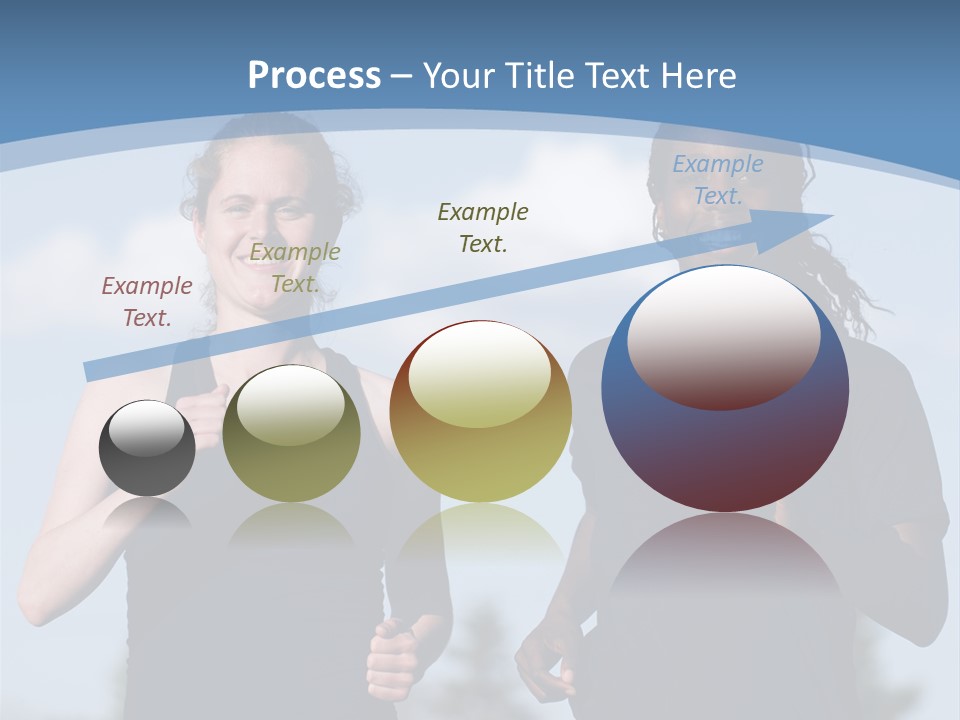 Two Women Running In A Field Powerpoint Presentation PowerPoint Template