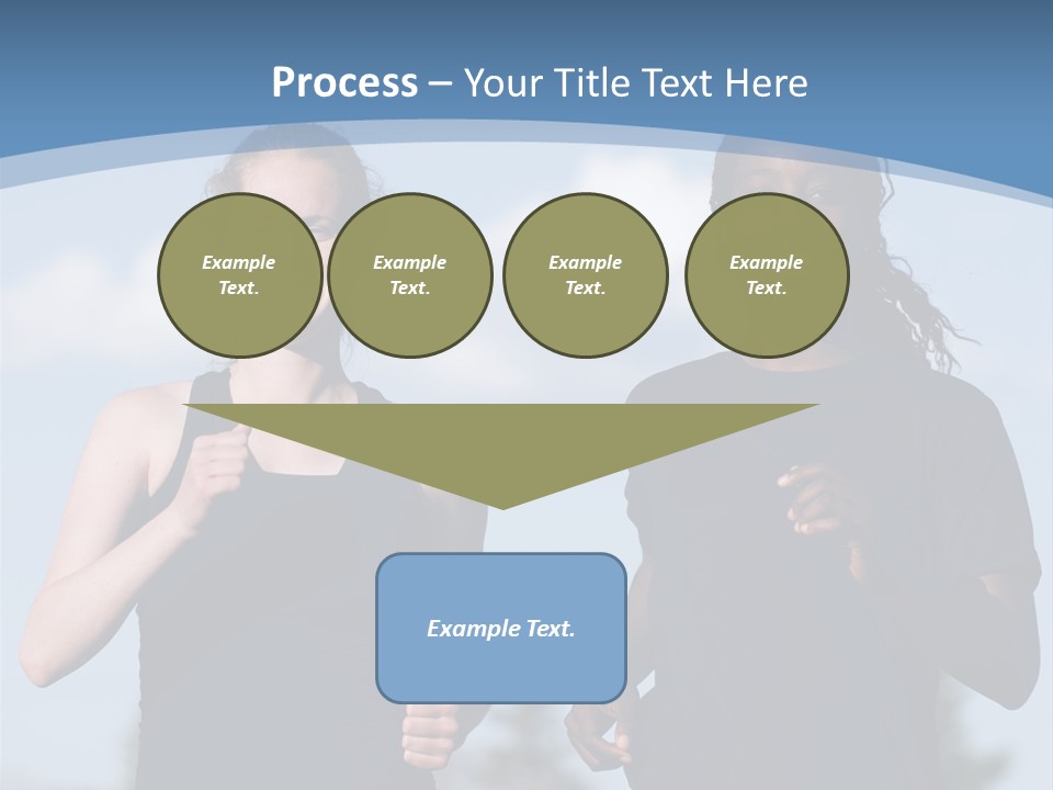 Two Women Running In A Field Powerpoint Presentation PowerPoint Template
