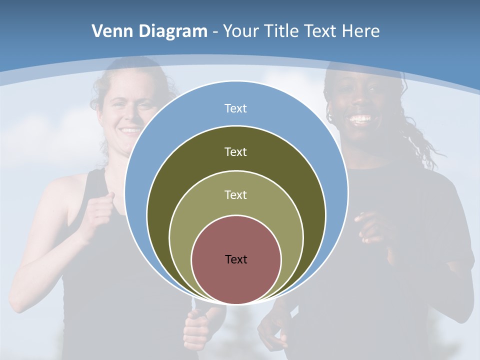 Two Women Running In A Field Powerpoint Presentation PowerPoint Template