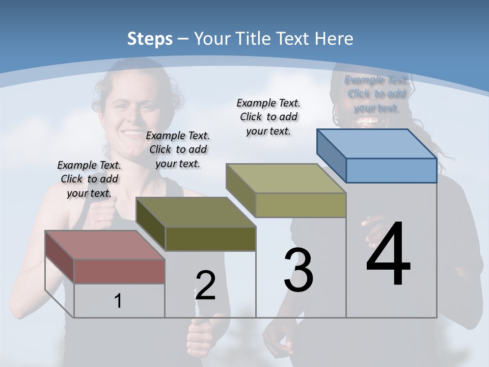 Two Women Running In A Field Powerpoint Presentation PowerPoint Template