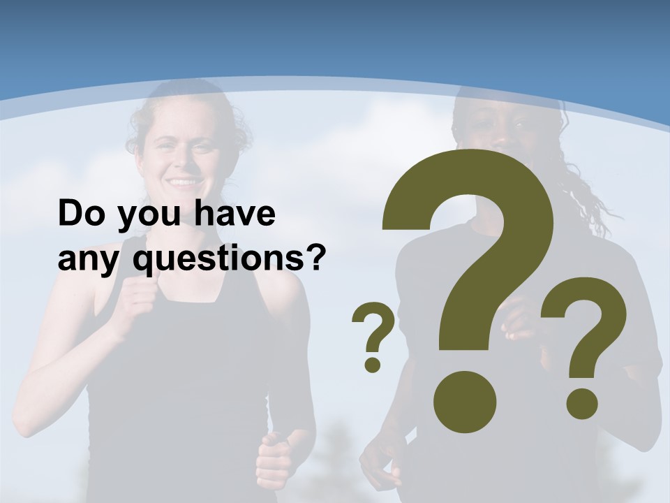 Two Women Running In A Field Powerpoint Presentation PowerPoint Template